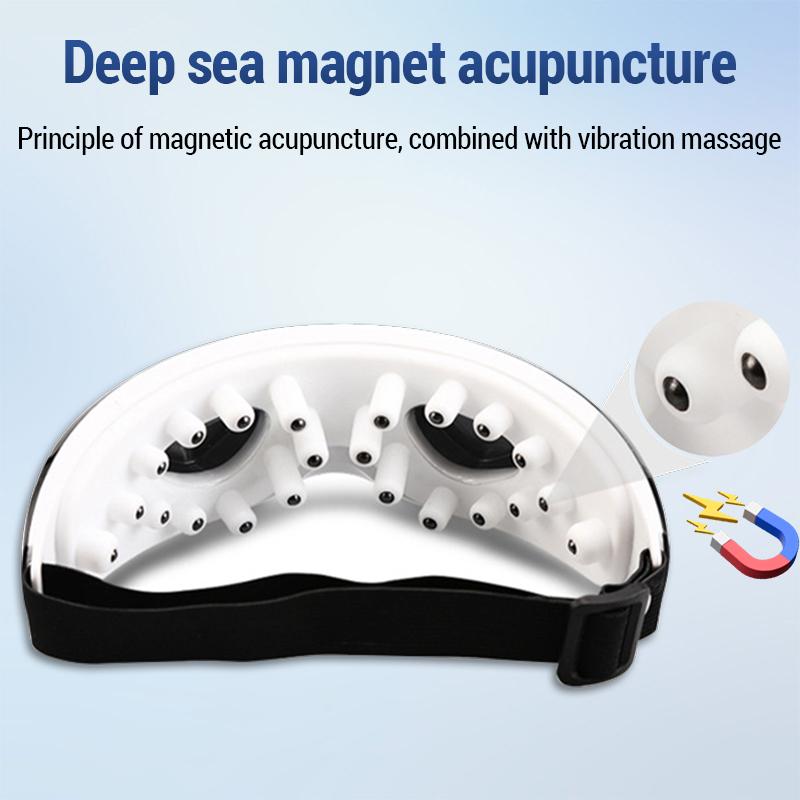 Masażer do oczu 9 trybów Terapia magnetyczna Wibrator Inteligentny instrument do masażu oczu Usuwanie Łagodzi zmęczenie Masaż gałki ocznej Pielęgnacja zdrowia