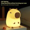 Niedliches Cartoon Capybara Nachtlicht Batterie Dimmbar Schlaf Nachtlampe Für Kinderzimmer Dekoration