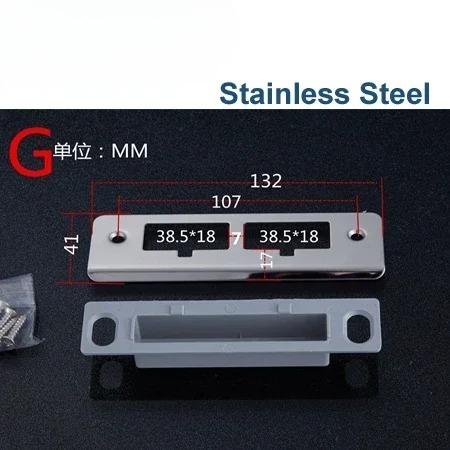 Door Lock Plate Clip Stainless Steel for Gate Home Bedroom Bathroom Door Hardware HA1021 H