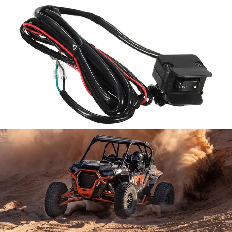 Winch Rocker Switch Kit Handlebar Mount Control Line 3 Meters Suitable for ATV
