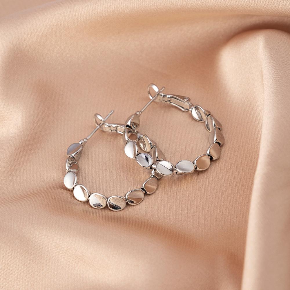 

Elegant 925 Silver Large Needle Earrings for Women - Luxury Dangle Ear Hoops and Cuffs