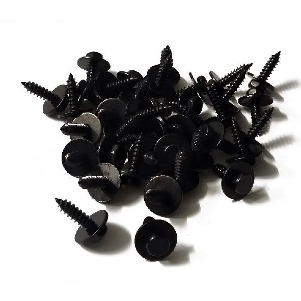 50Pcs Car Body Fender Metal Screws Bumper Moulding Retainer Clips Bolts US Ship
