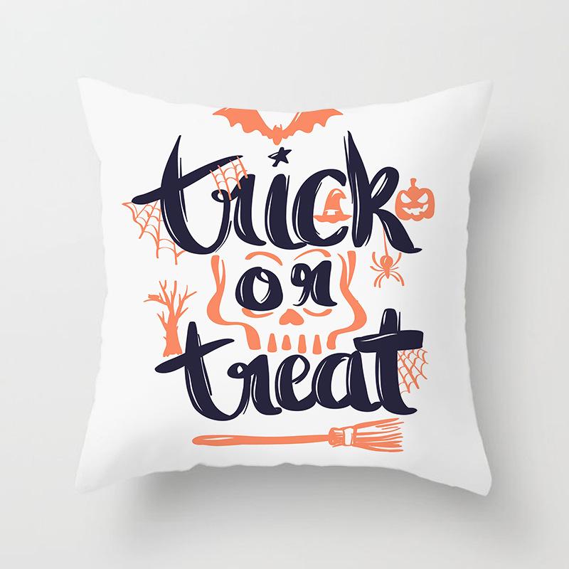 Halloween Pillowcase  Cartoon Devil Pumpkin    Decorative