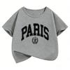 Fashion Paris Design Funny T Shirts Gothic Kids Childrens Tshirt Boys Girls Summer Spring Casual Top Tee Shirt Short Sleeve
