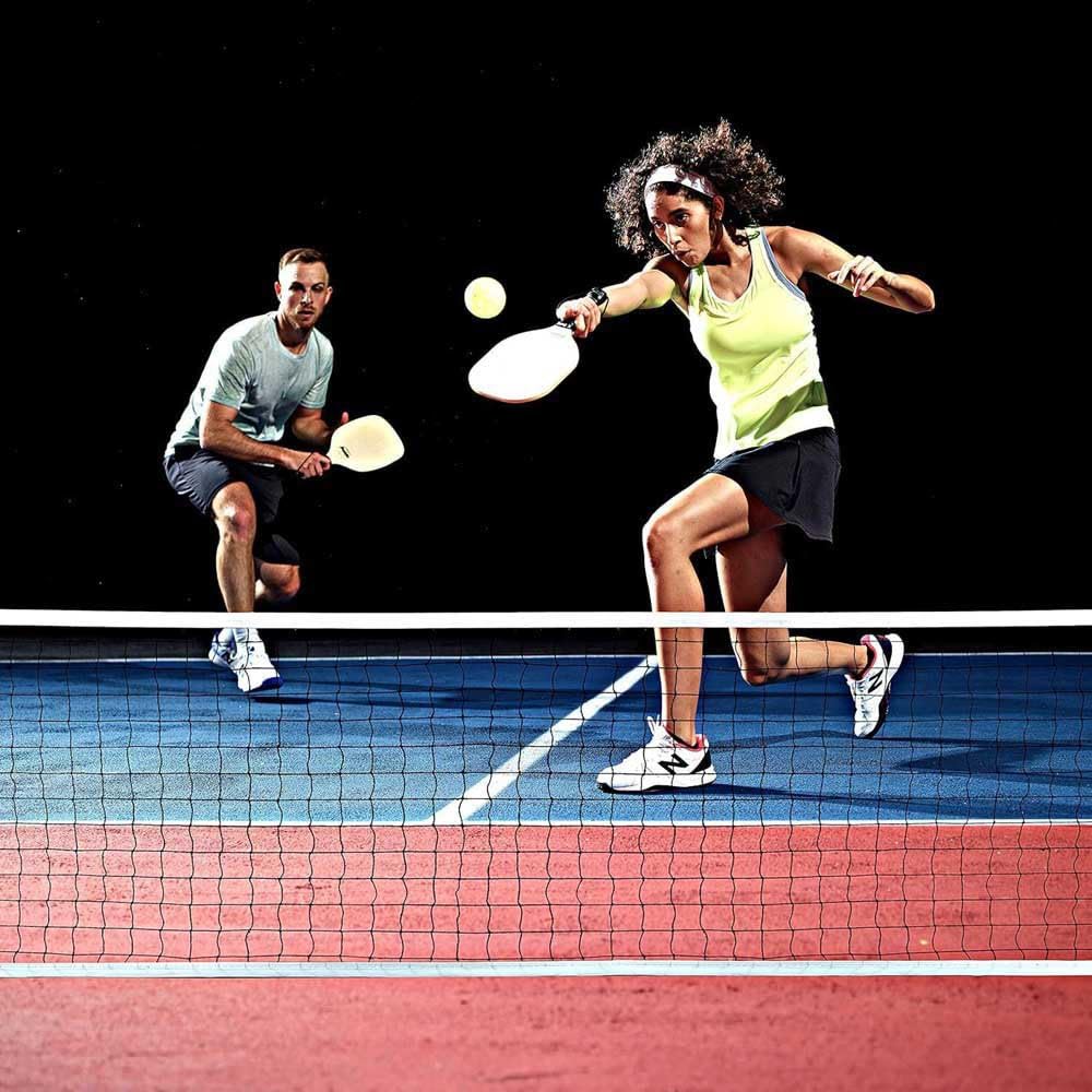 Franklin Sports Pickleball Net 2 and 2 USA Pickleball Approved Black Half-Court - 10' Net, Paddles, X-40 Pickleballs,
