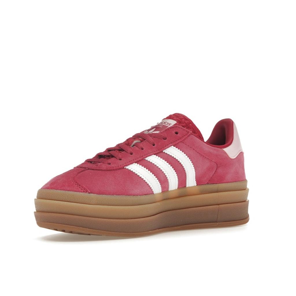 Adidas Gazelle Bold Wild Pink Gum Women Sneakers White Cloud-White Clear-Pink ID6997