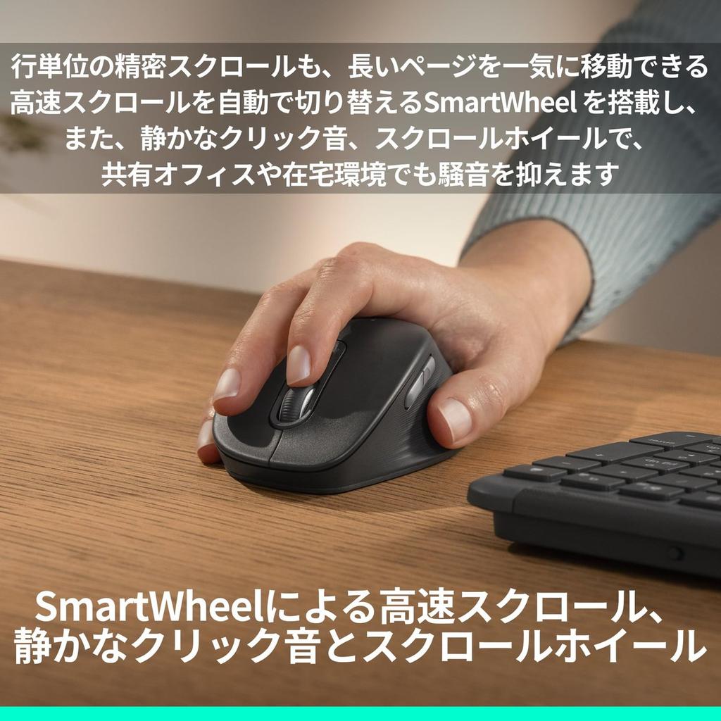 Logitech Signature Comfort Plus M840L Wireless Ergonomic Silent Mouse Off-White M840LOW