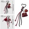Trendy Heart Tassels Bows Keychain for Women’s Bags and Accessories Sophisticated Korean Aesthetic Bag Pendant