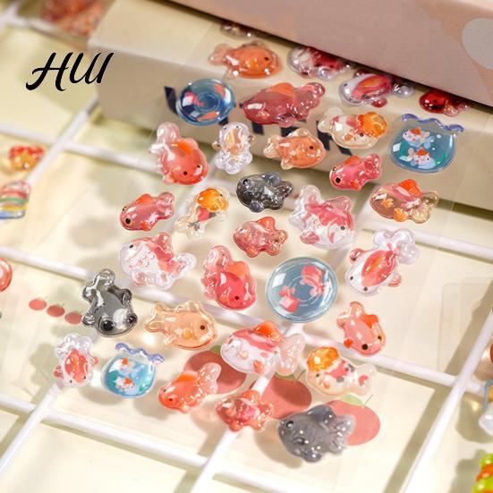 Personalized Sticker Collection Japanese Theme Puffy Stickers 3D Sushi Dessert Mountain Kawaii Goldfish Colorful Mini Decals for Scrapbooking