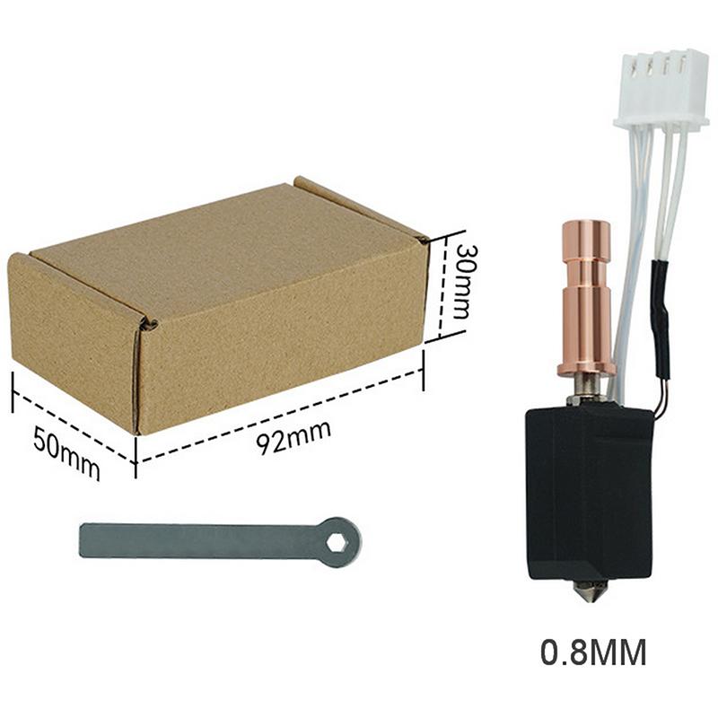 

1Set Kobra S1 Upgraded Hardened Steel Ceramic Hot End S1C 3d Printer 24V 48W 200K Rapid Heating 300℃ For Kobra S1 Hotend Ceramic