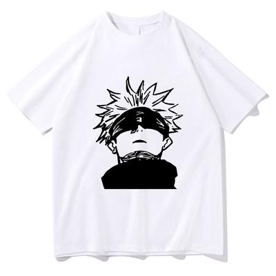 Jujutsu Kaisen 2 T Shirt Unisex Harajuku Satoru Gojo T-Shirt Hoodies Unisex Anime Unisexga High Quality Streetwear Cotton Tees Shirts