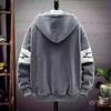 Men's Trendy Hooded Cotton Jacket - Lambswool, Plus Size, Autumn/Winter, Hong Kong Style, Loose Fit, Casual, Warm, Couple's Outerwear