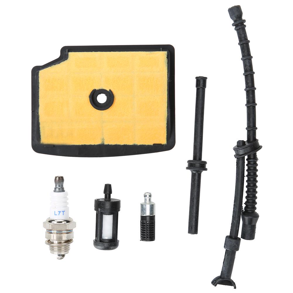 Air Filter Sparking Plug Fuel Pipe Kit Replacement Parts Garden Accessories Fit for MS200T