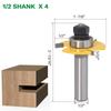 3-Tooth T-Slotting & Rabbeting Router Bit, 4mm Woodworking Cutter