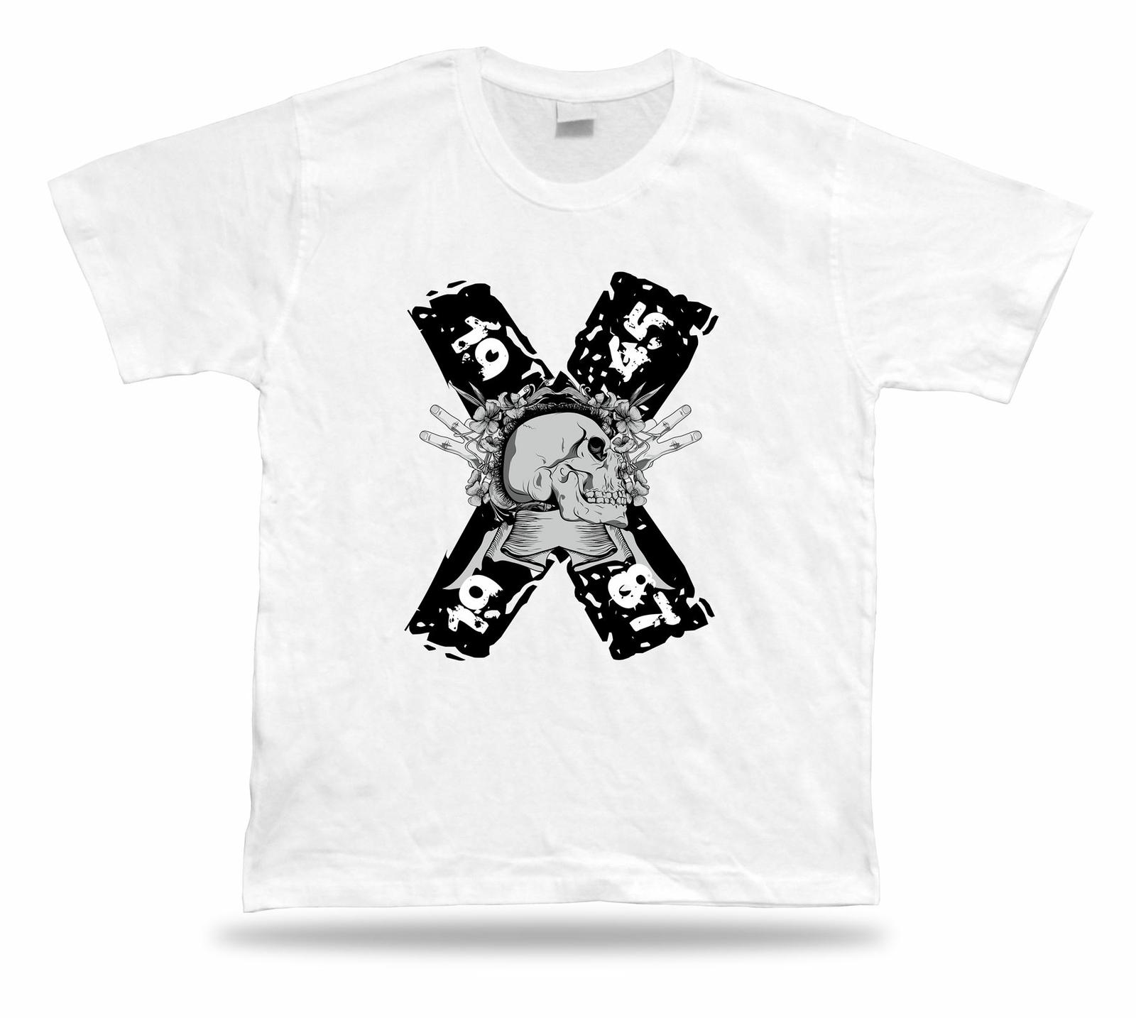 RIP Skeleton skull Floral awesome cool vector modern t shirt tee stylish design S