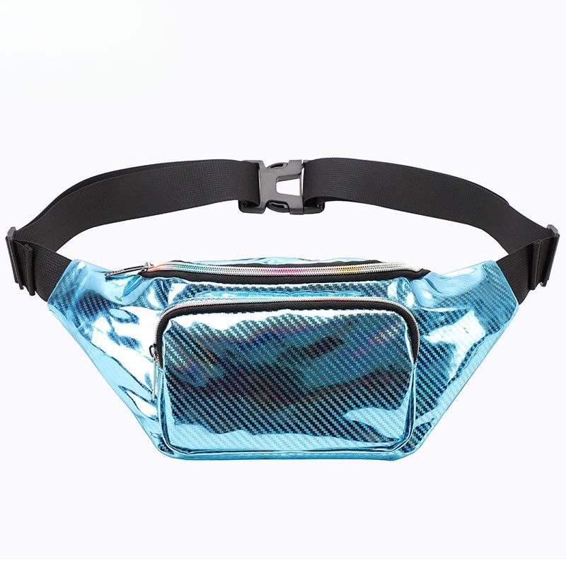 Яркая поясная сумка женская сумка через плечо ручная кладь маленькая спортивная повседневная сумка на плечо синий 1686₽