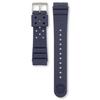 Watch Genuine Commercially Available Urethane 22mm Lug 20mm Buckle Navy Band, Width, Width, Blue, RS04K22NY2, Men's