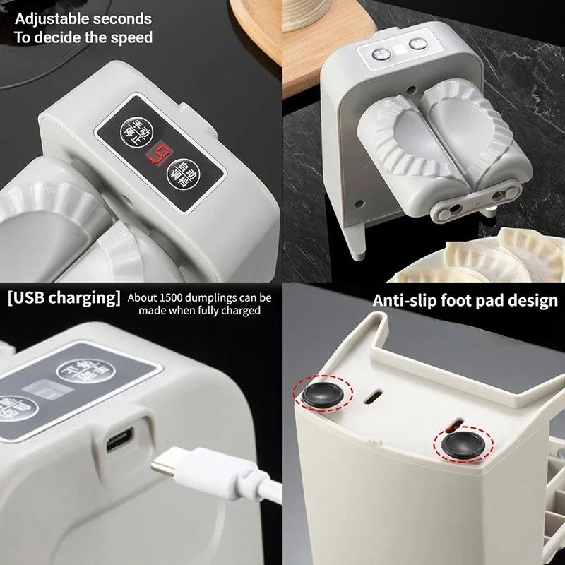 Automatic Electric Dumpling Maker Machine - Compact Home Use, Fast Press Tool for Kitchen | New Design Easy Cooking