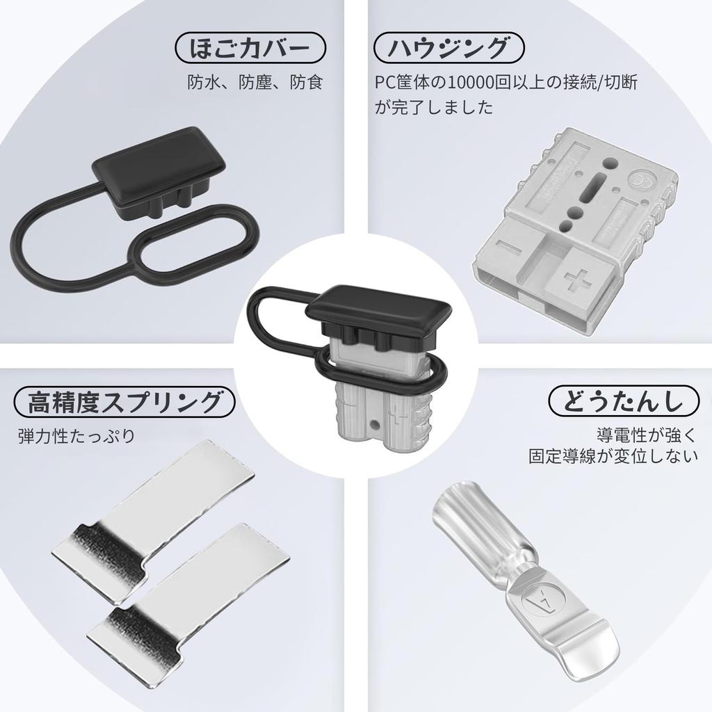 REYLNXR 4 Sets 50A 600V Power Connector Connector Fast Connection