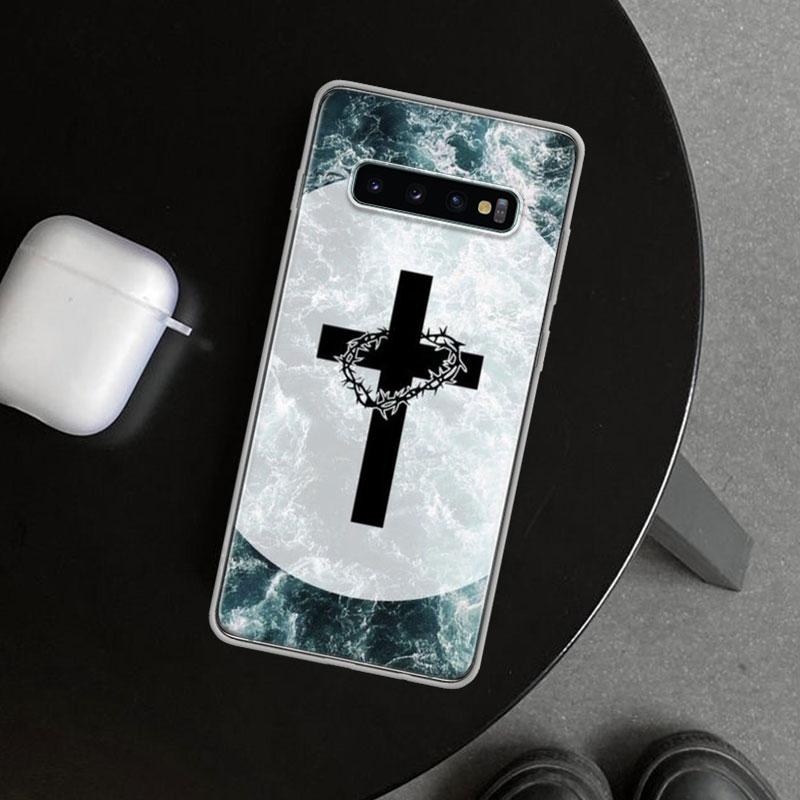 

God Jesus Pray Cross Phone Case Cover for Samsung Galaxy S26 S25 Edge S24 S23 Ultra S22 Plus S21 FE S20 + Art Customized Fundas Samsung S24 Ultra