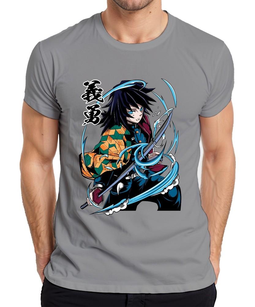 Giyu Tomioka Demon Hunter Waterblade Anime Gift Collector Unisexs Tshirt