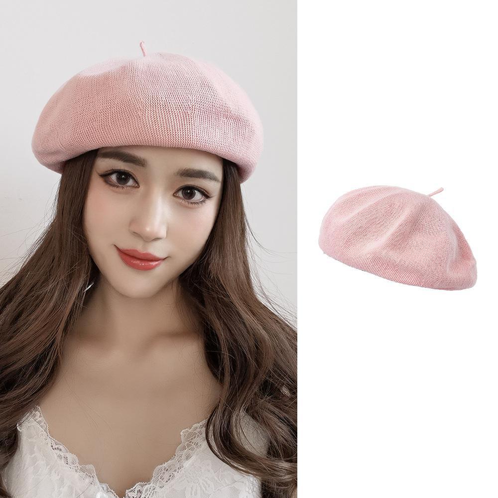 Beret Women Painters Cap Cotton Deep Brim Knitted Breathable Casual Spring Autumn Hats For Women New