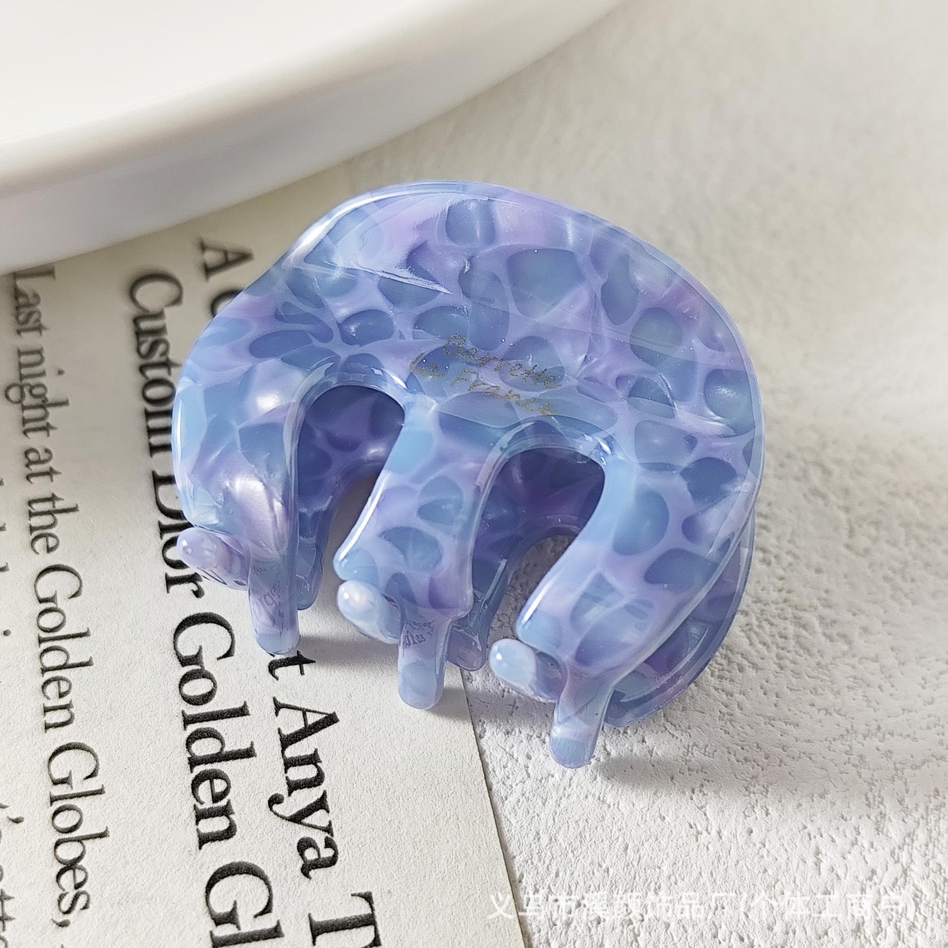 High-End Small Acetate Claw Clip: Versatile, Gentle Hair Accessory for Everyday Updos in New Colors Acetate