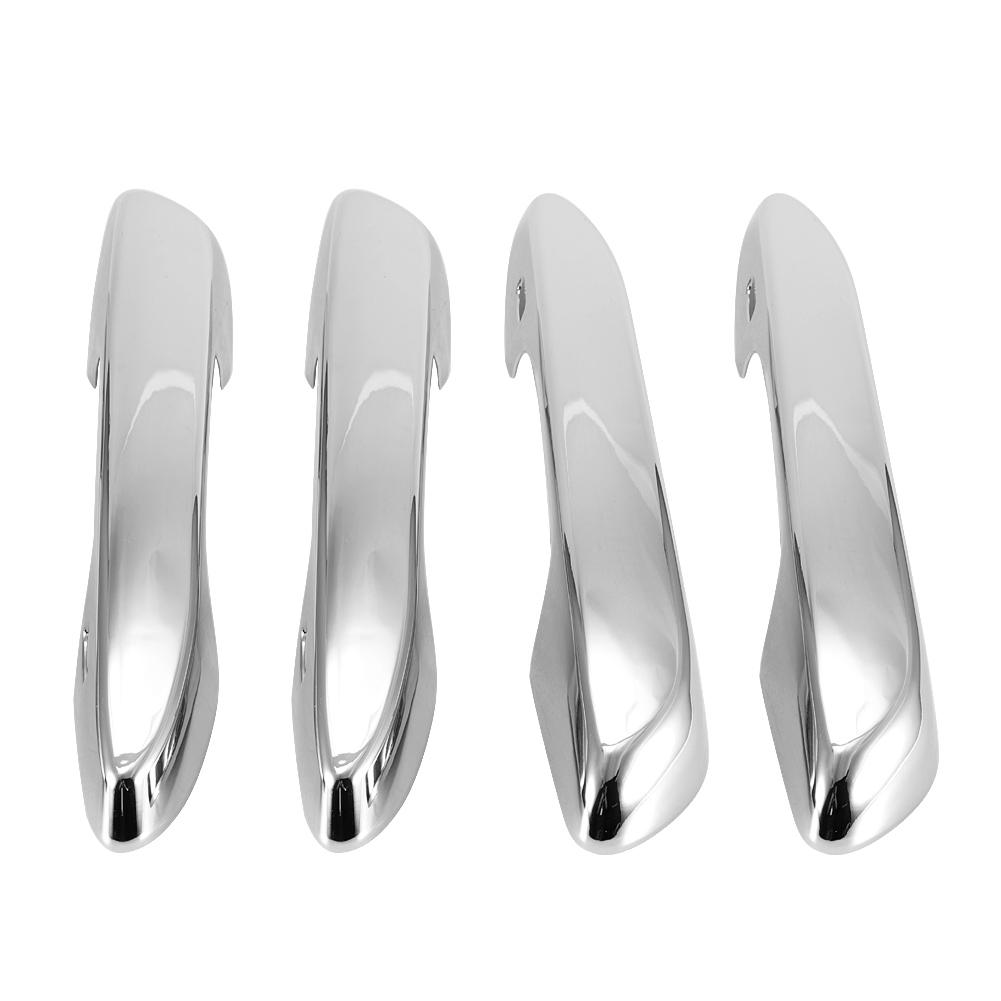 4pcs/set Car Exterior Door Handle Cover Trim for ES200 18-19 (Carbon Black)