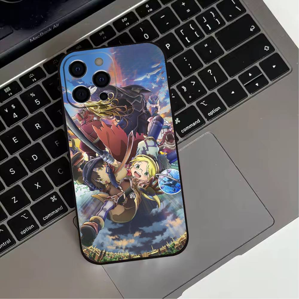 M-Made in Abyss  Phone Case For iPhone 17,16,15,14,13,12,11 Plus,Pro Max,XS,Soft Silicone Black Cover