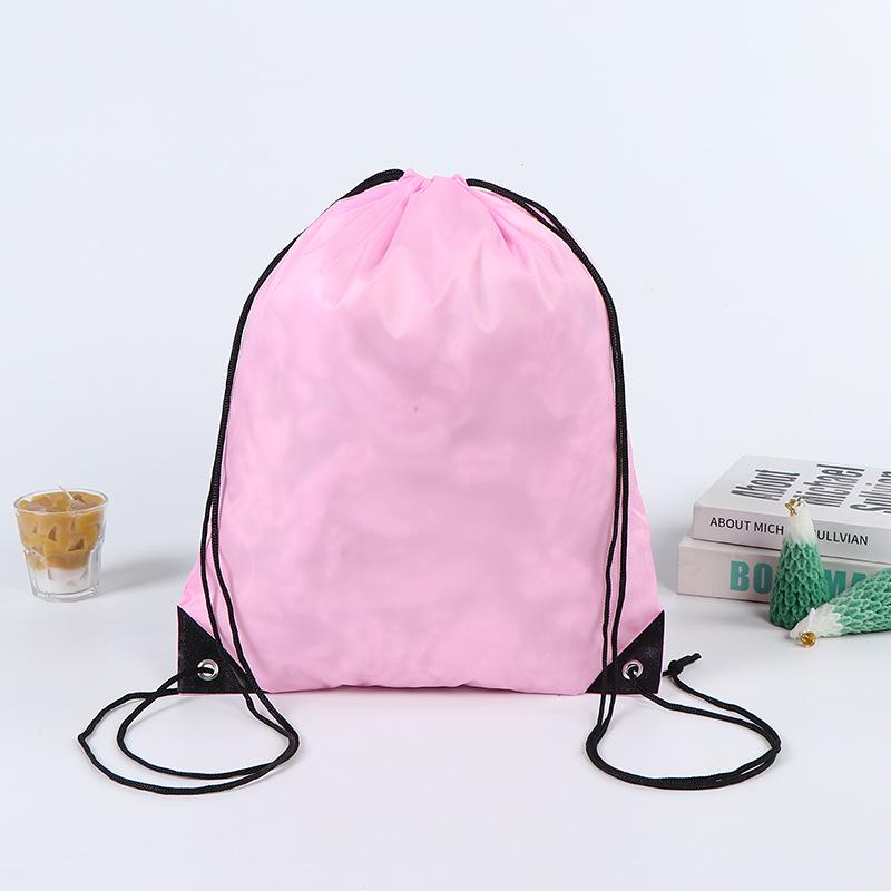 Waterproof Polyester Drawstring Backpack for Marathon Events