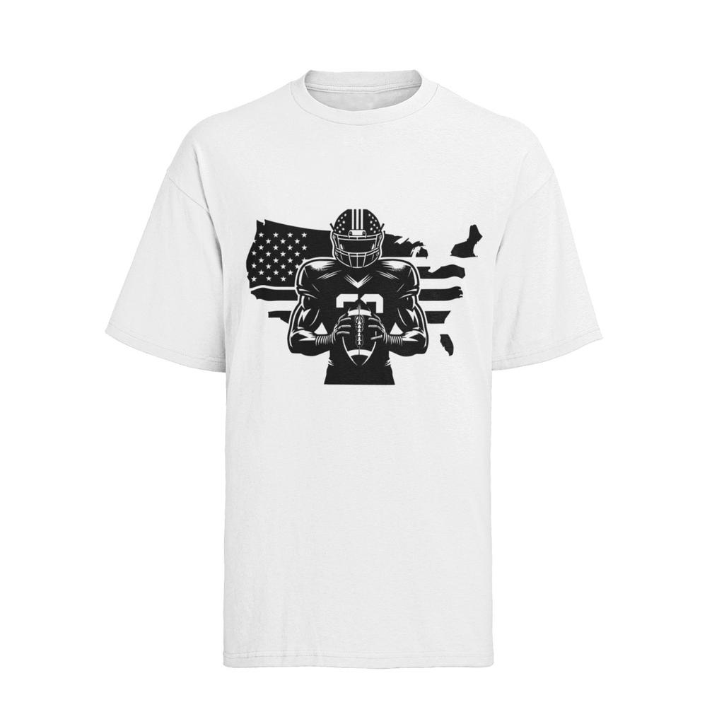 T-shirt Bio Coton Homme Femme Haut Motifs Sportifs Football Américain Super Bowl USA