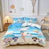 Hot Anime beautiful girl Hatsune Miku Balinese Duvet Cover Set Bedding with 1-2 Pillowcases Room Teens Bedroom Decor Fans Gift