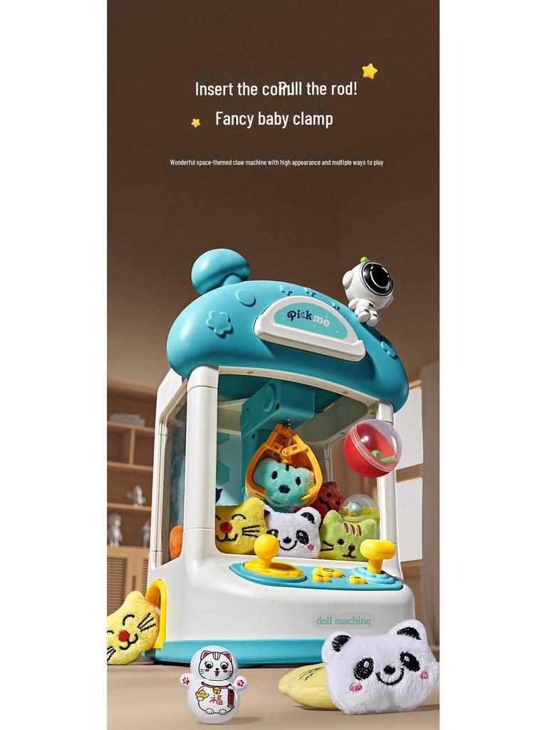 Mini Claw Machine Toy for Kids - 4+ Birthday Gift with 3 Doll Clips