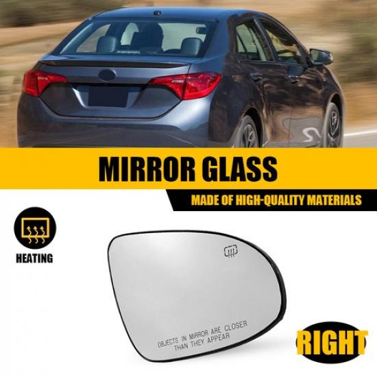 2X View Mirror Glass Heated LH RH Side For 2014- Toyota Corolla 87961-02F30 1x Right Heated Mirror Gl