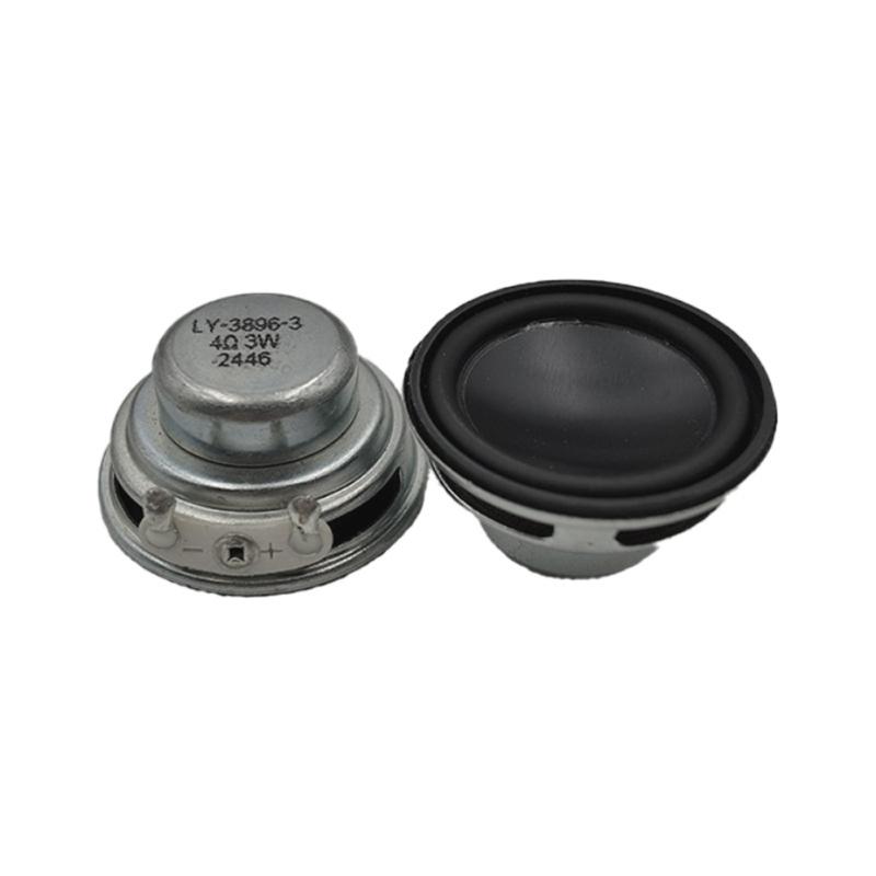 33mm 4Ohm 3W Round Rubber Edges Speaker Driver With Two Magnets Structure And Aluminum Concave Diaphragm
