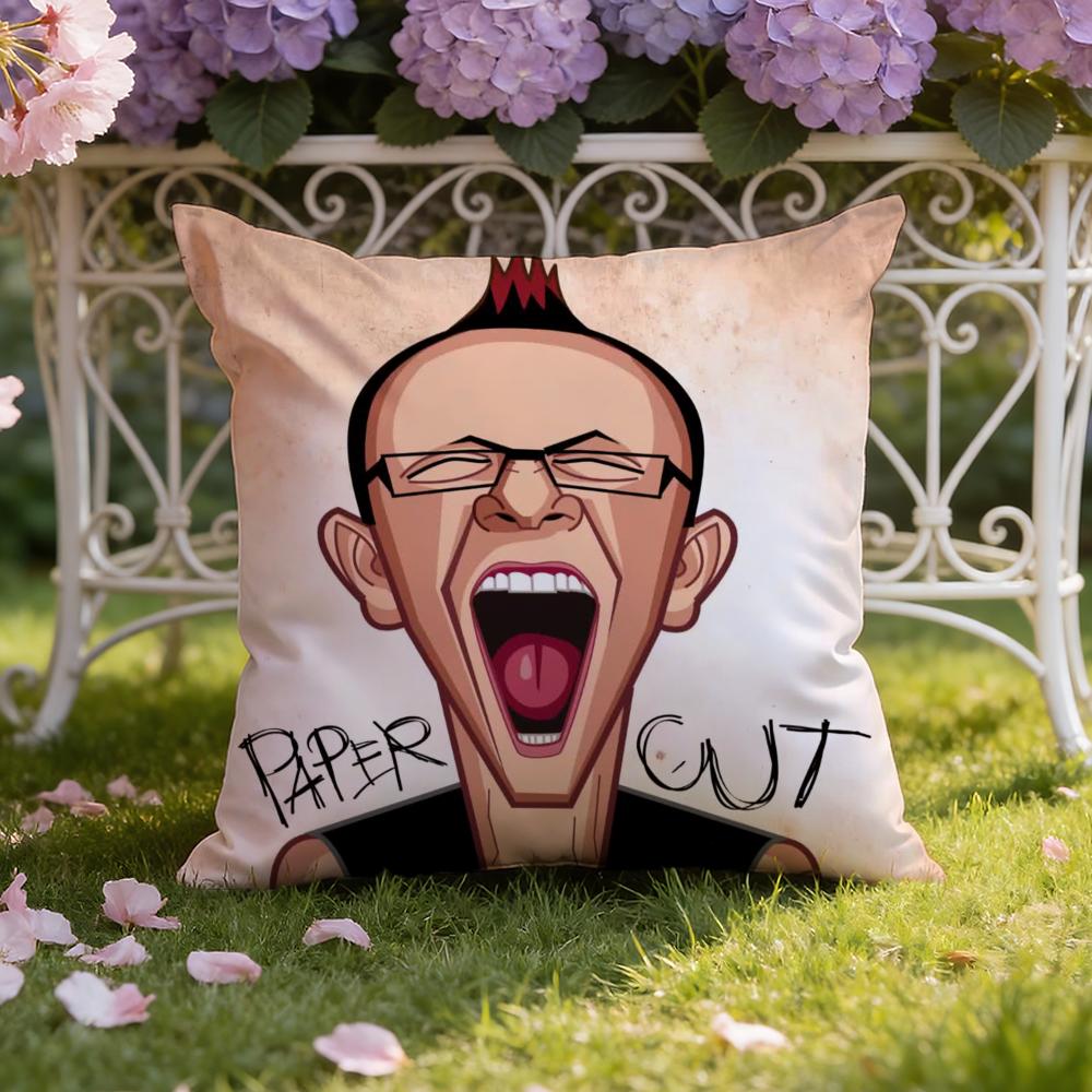 C-Chester B-Bennington Cushion Cover Home & Car Dual-Scene Pillow Cover: Reversible for Premium Comfort
