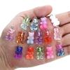 10/50 Stück Bunte Gummibärchen Anhänger Charms für Halskette Armband DIY Ohrringe Schmuck Bären Valentinstagsgeschenk 2,1*1,1cm