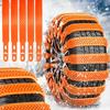 6PCS/16PCS Heavy-duty Anti-skid Tire Chains, Reusable TPU Anti-skid Zip Ties, Suitable for All Vehicles, Vehicle Tire Chains, Vehicle Tire Protection.