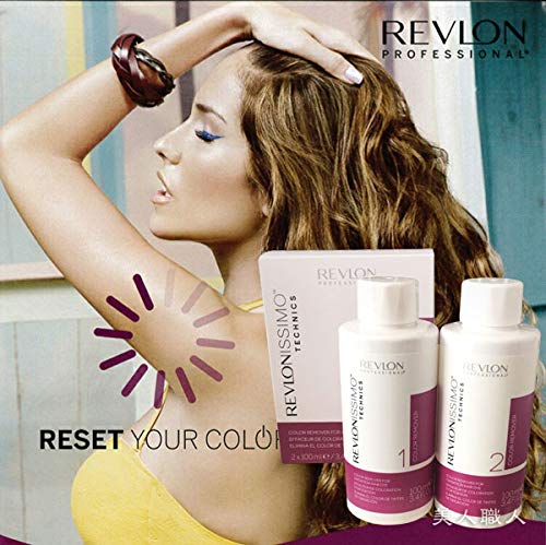 Revlon Revlonissimo Technics Color Remover, 1st Agent 100ml + 2nd Agent 100ml (Renewed Product)
