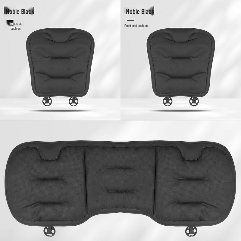 Breathable Nappa Leather Lumbar Support Car Seat Cushion for Mercedes-Benz & BMW