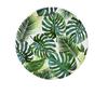 Tropical Green Cardboard Plates 23 Cm - Pack of 8