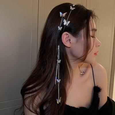 Mode Quasten Stirnband Schlicht Elegant Luxus Schmetterling Stirnband Haarnadel Retro Stil Damen Haaraccessoires