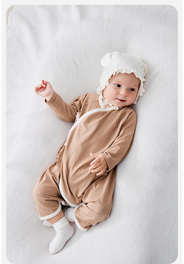 [Ice Cocoa] Mini Balabala Baby Jumpsuit with Moisture Absorption, Quick Drying, Cool Feeling, Temperature Control, Men's Baby Home Clothes