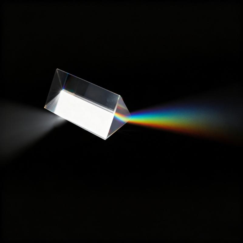 Optics Glass Triangular Prism For Analysis Physics Education And Creative Photography Projects