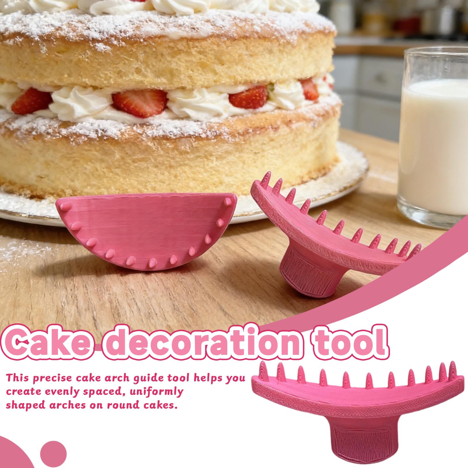 2pc Cake Arch Guide Tool Guide Tool Pleat Guide Template  Tool Cake Pleat One Size красный