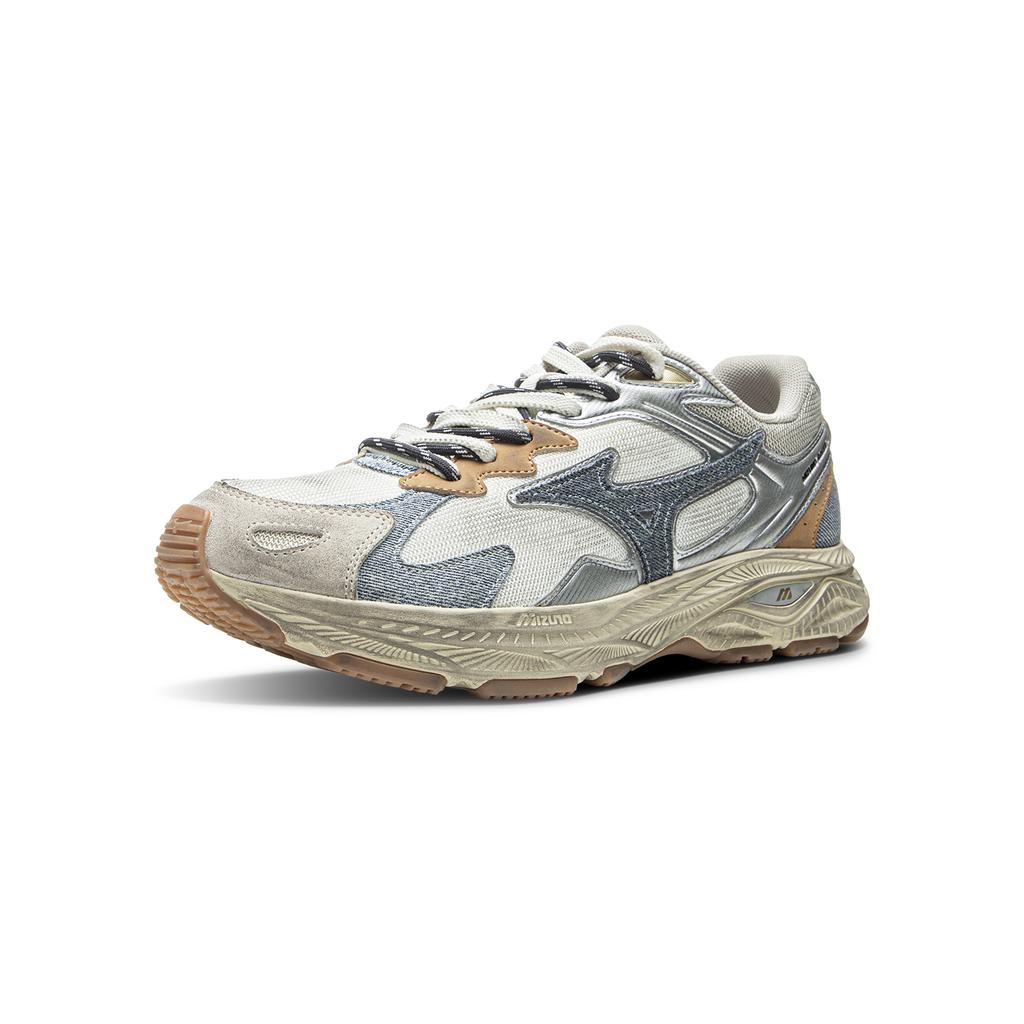 Mizuno Racer S Cushioning, Abrasion Resistant, And Resilient Properties Low top Running Shoes Unisex Silver Brown Mizuno D1GH253501