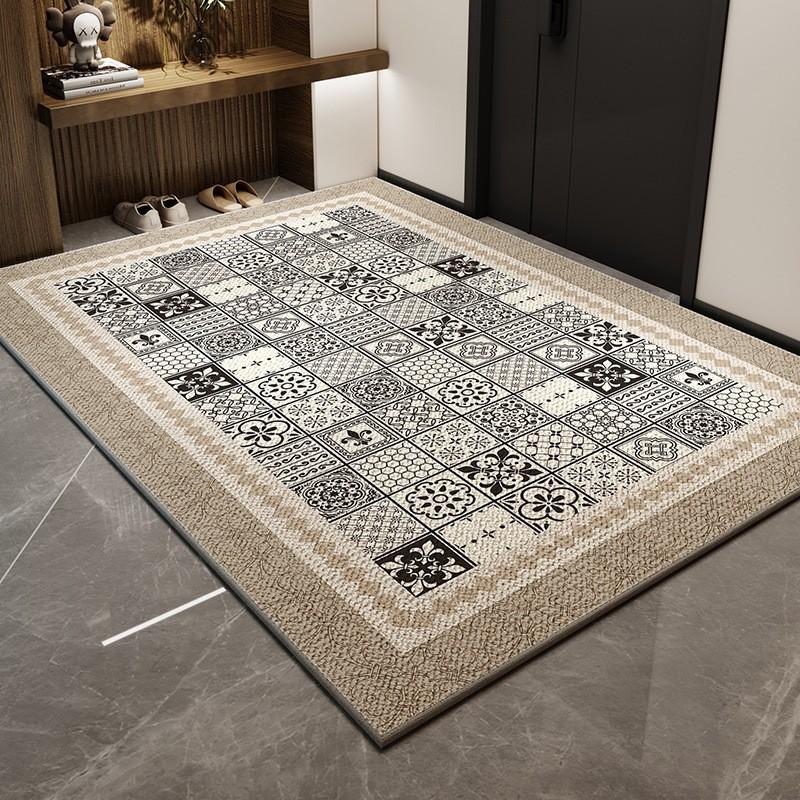 Simple Household Entry Door Floor Mat, Porch Mat, Advanced Sense, Dirt-Resistant Anti-Skid Ring, Velvet Can Be Cut Carpet