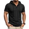 Herren Polohemden Kurzarm Mit Kapuze Klassische Passform Polohemden für Herren Stilvolle T-Shirts für Herren Übergroße T-Shirts für Herren