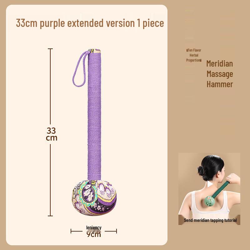 Mugwort Meridian Massage Hammer for Back & Shoulder Tapping
