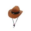 Denim Cowboy Hat with Star for Cats & Small Dogs